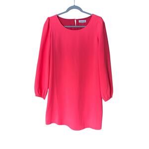 NWT Sugarlips Hot Pink Shift Mini Dress XS Barbiecore Dopamine Preppy Chic